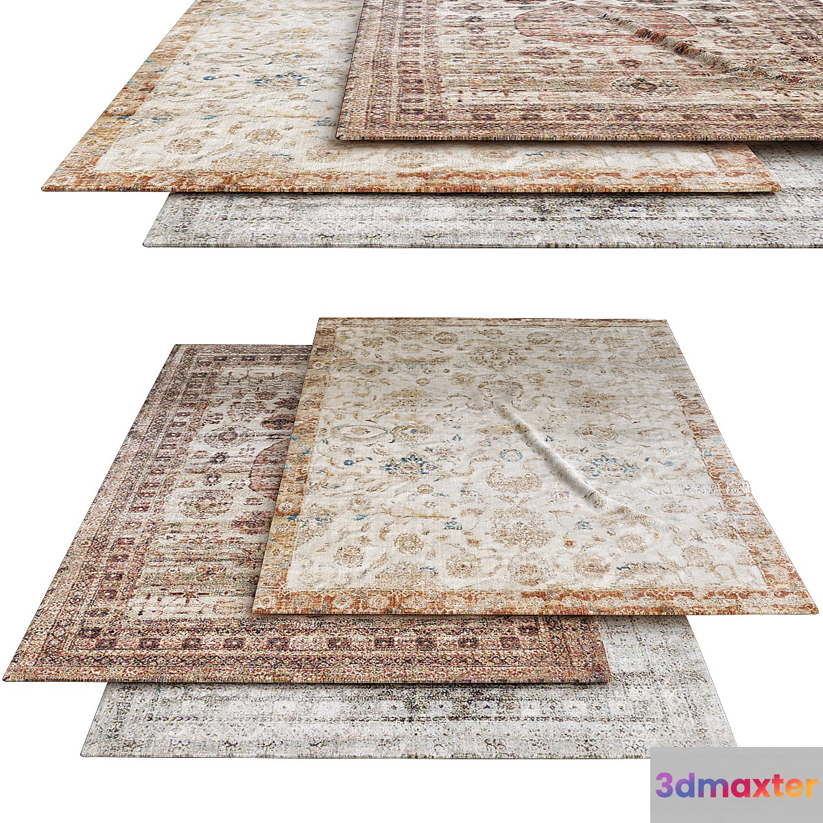 Loloi Rugs AF-03 CHAMPAGNE 3D Max