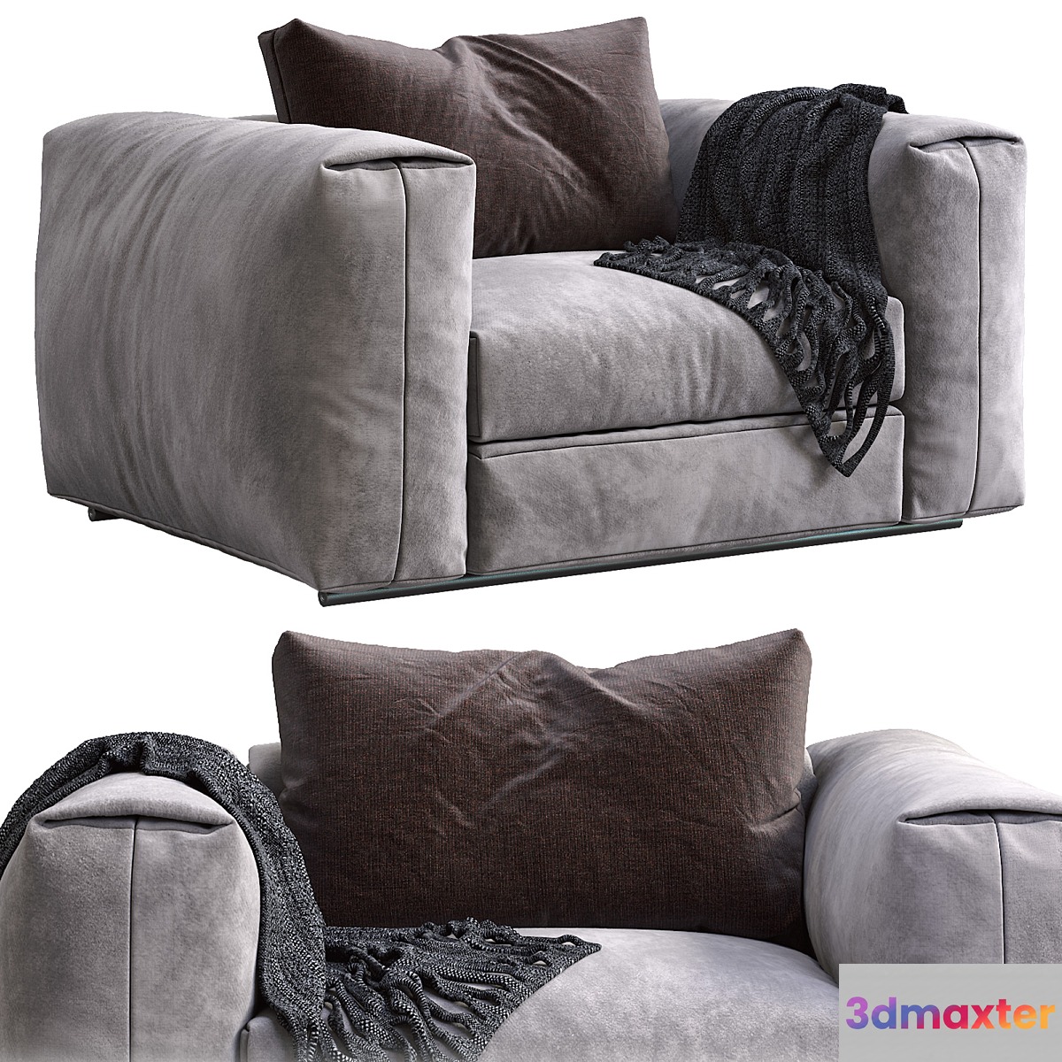 Flexform armchair asolo 3D Max