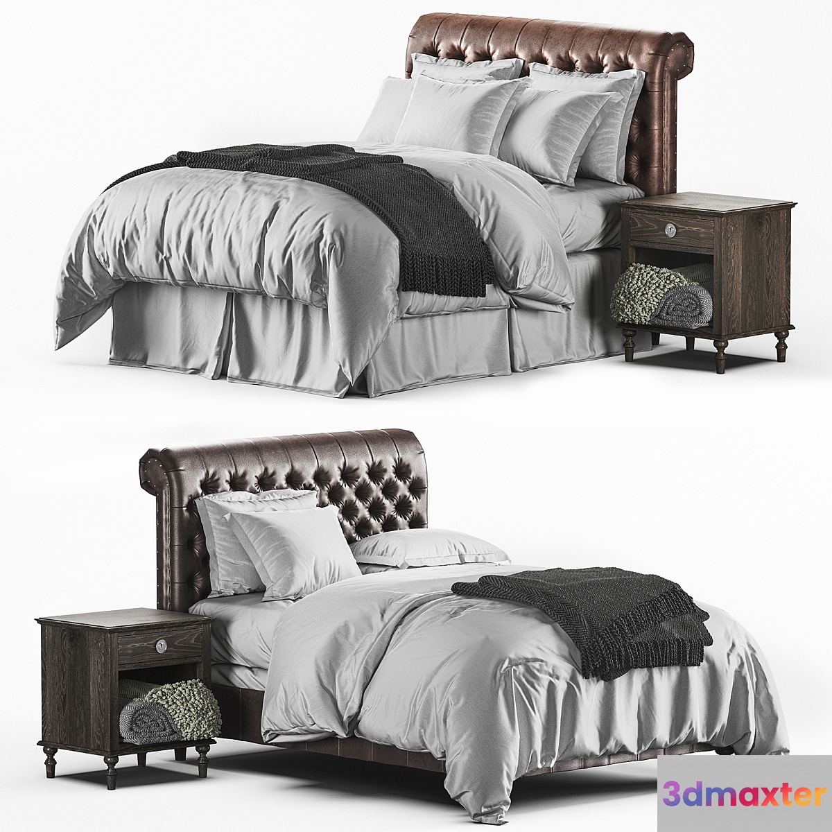RH_Chesterfield__Sleigh 3D Max
