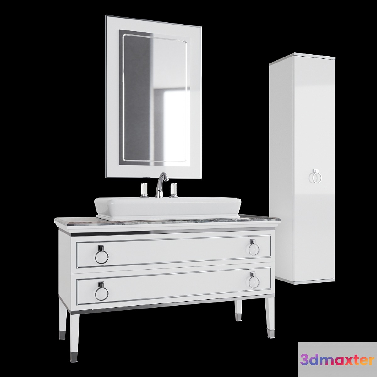 Oasis LUTETIA bathroom furniture 3D Max