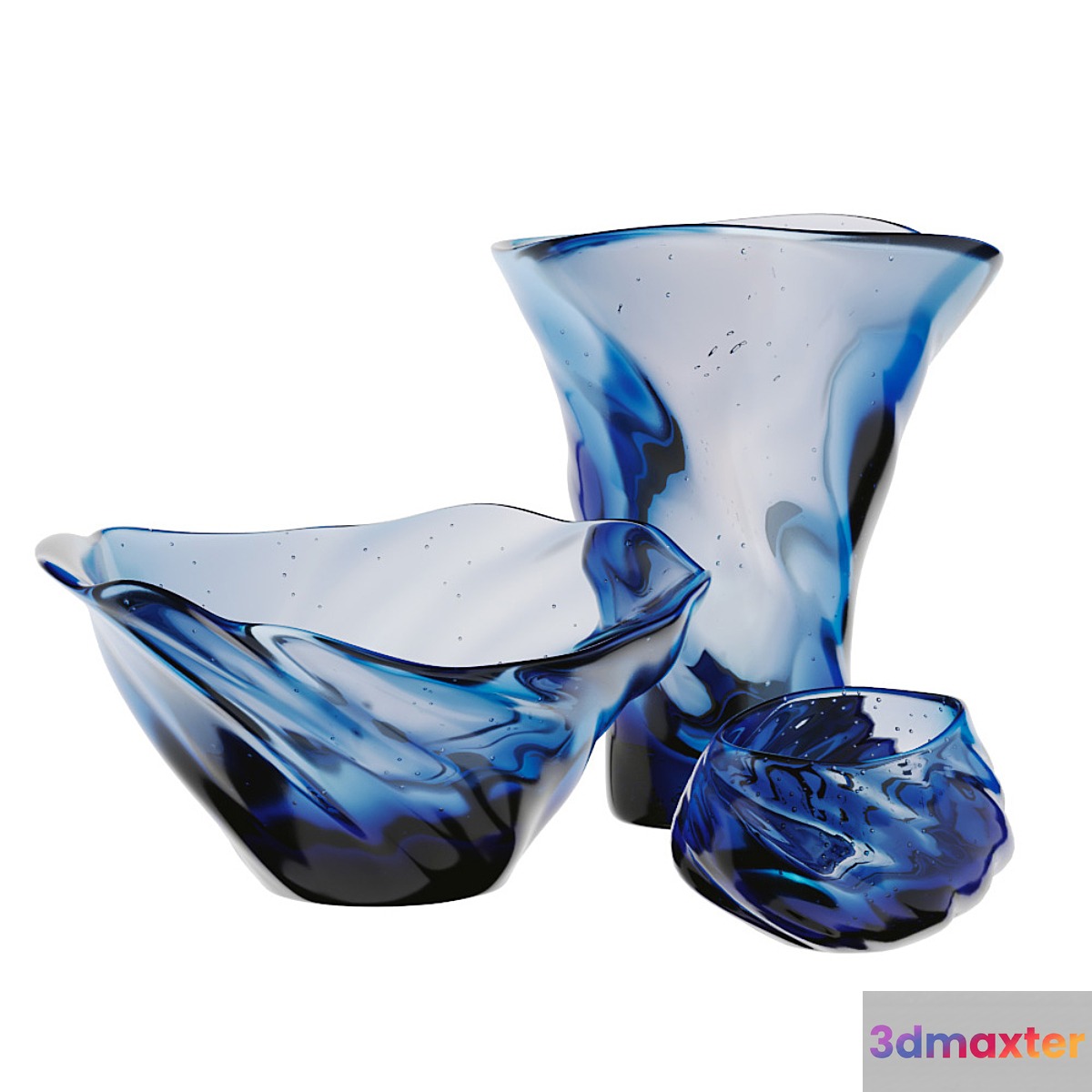 Murano Decor Vase Set