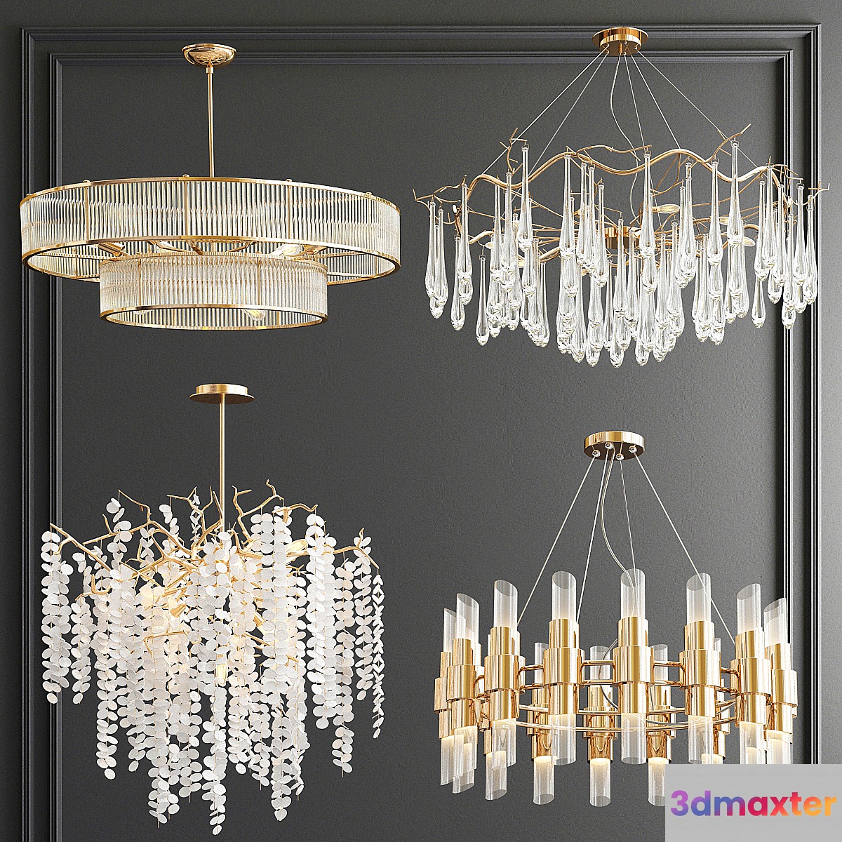 Four Exclusive Chandelier Collection_72 3D Max