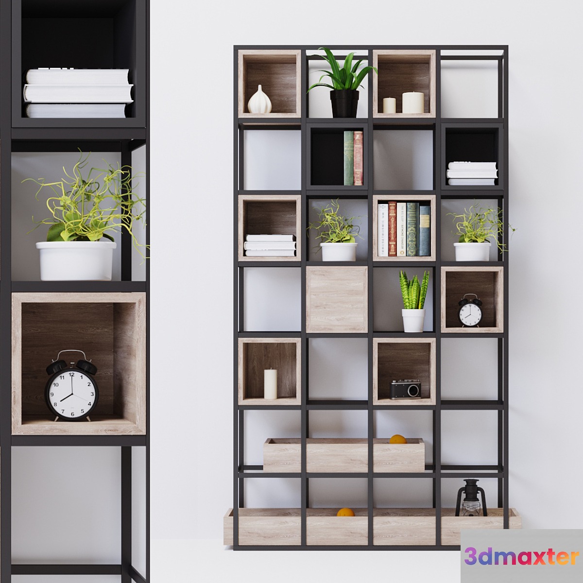 shelving unit LOFT 3D Max