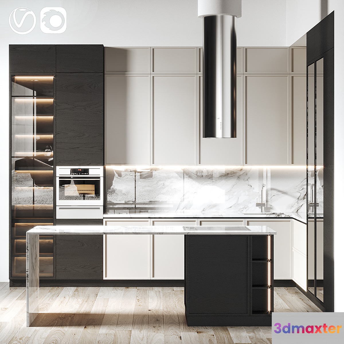 Kitchen 068 420x360x300H 3D Max
