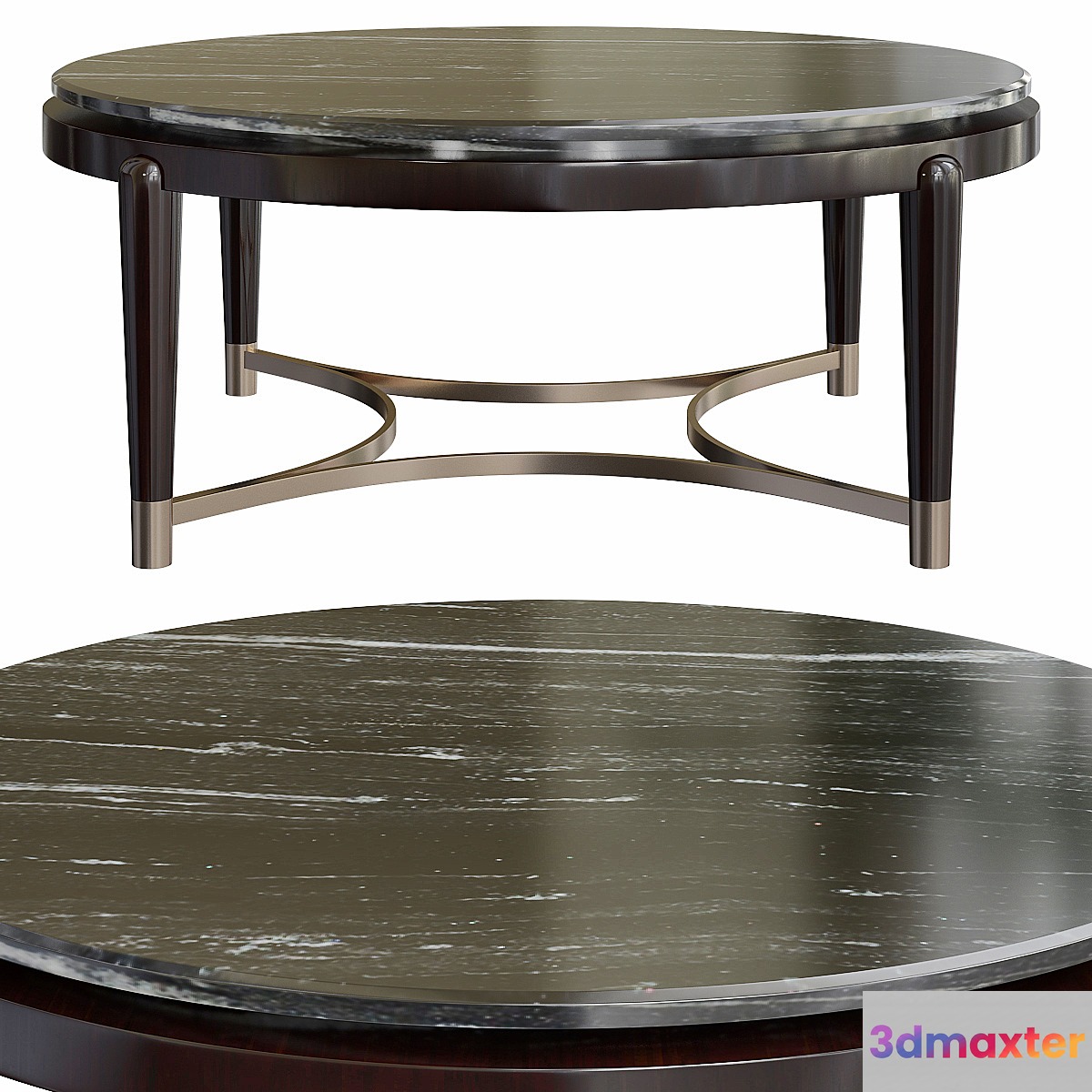 Minotti Collezioni OSCAR MARBLE TOP LOW SIDE TABLE