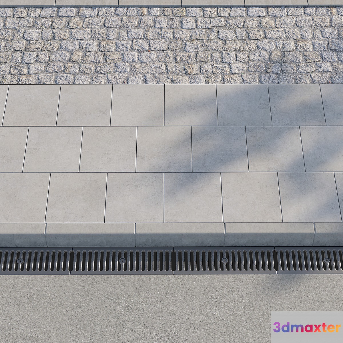 Sidewalk 01 3D Max