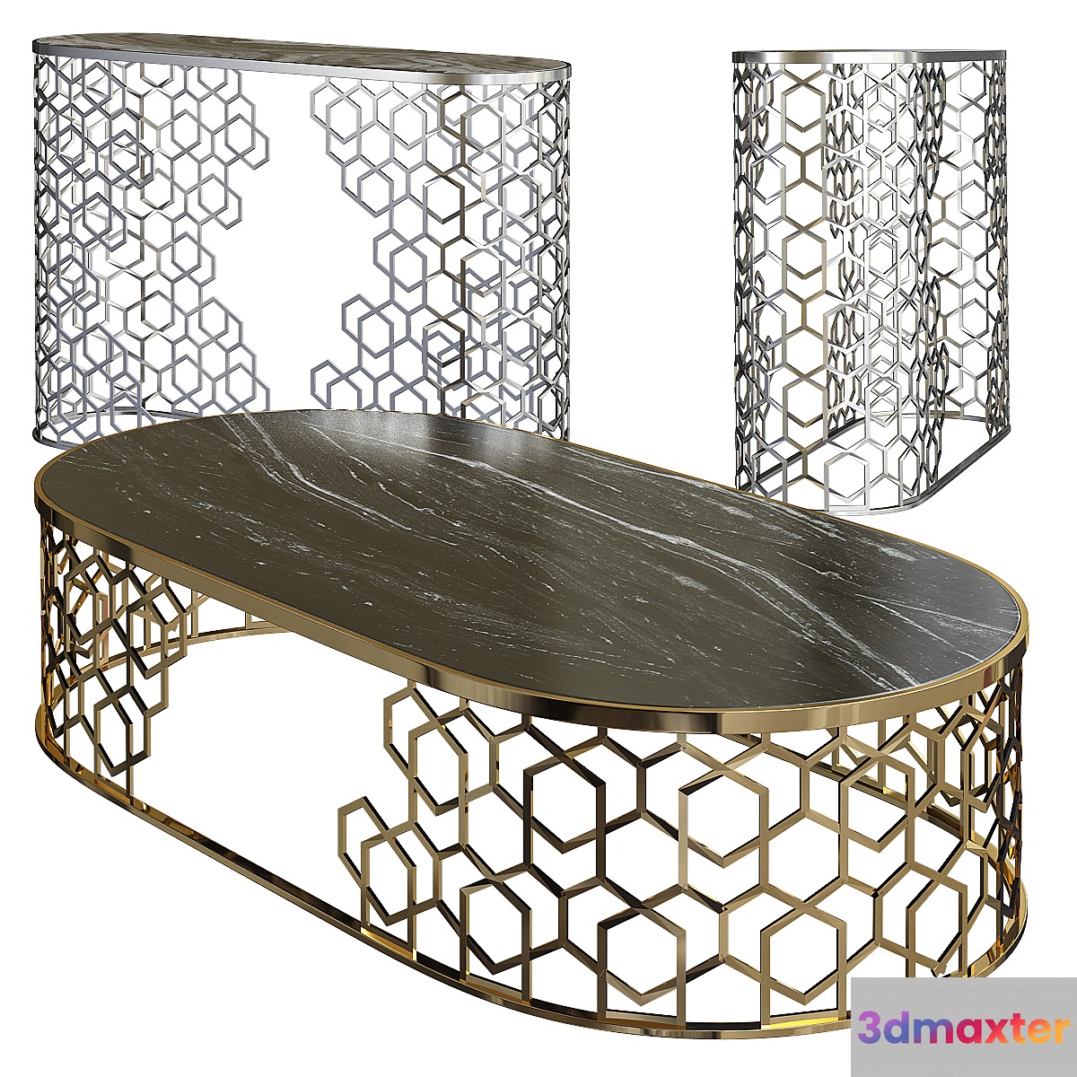 Manfred coffee table longhi 3D Max