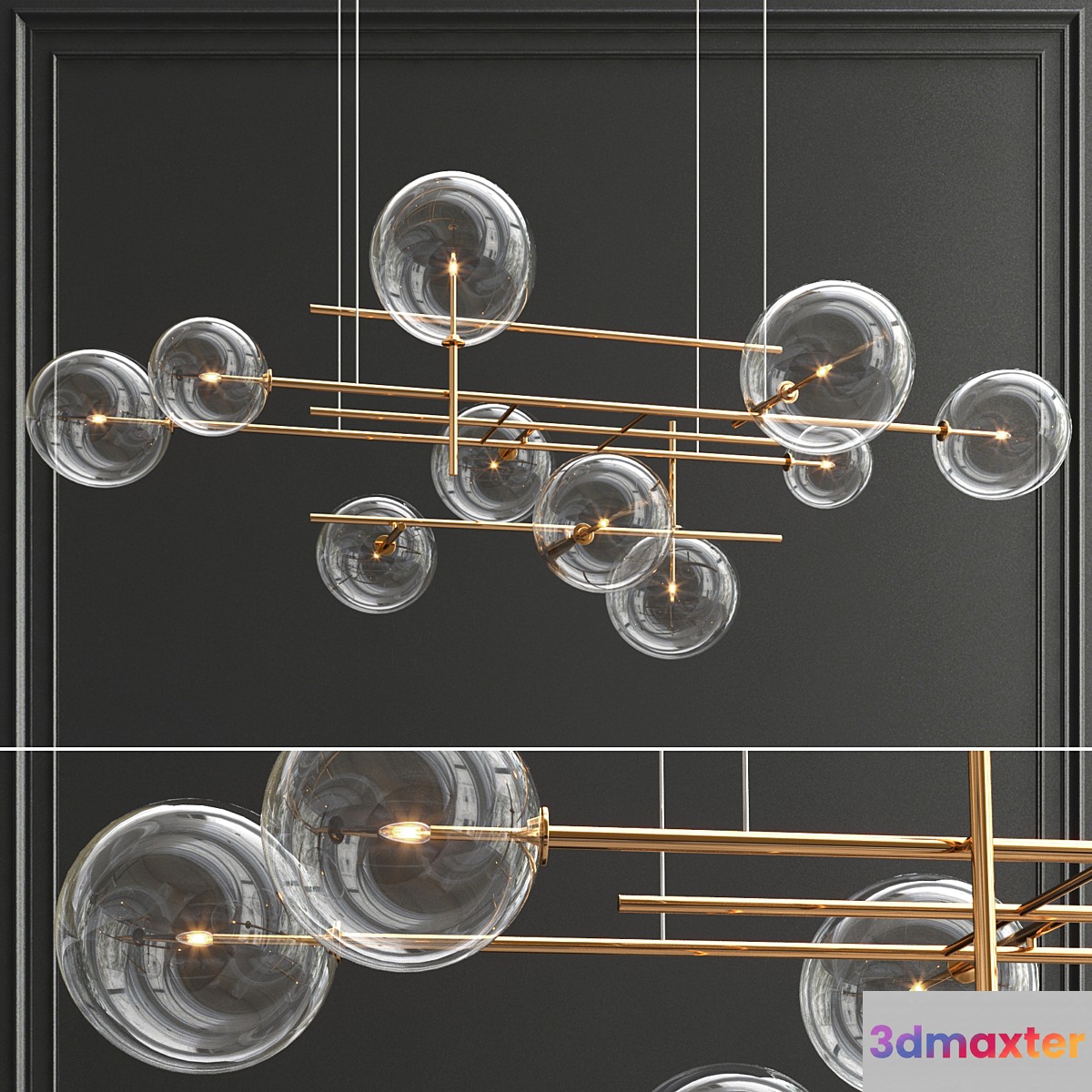 Gallotti bolle orizzontale 3D Max