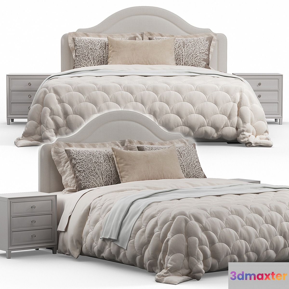 Rabin Qween Headboard Bed