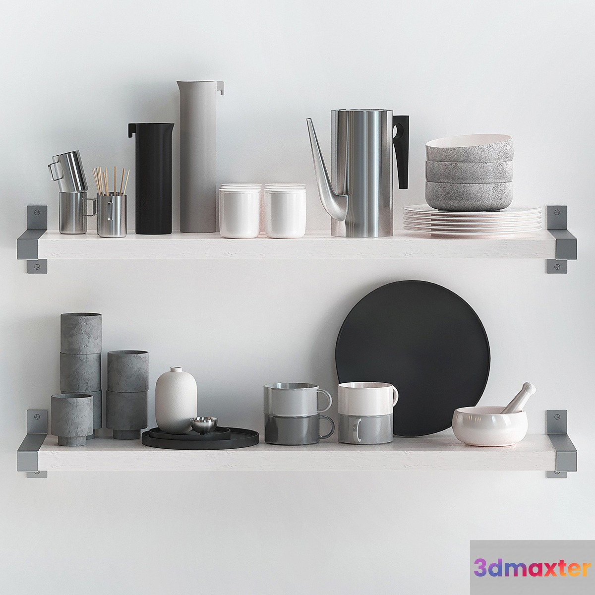 Kitchen decor set 02 3D Max