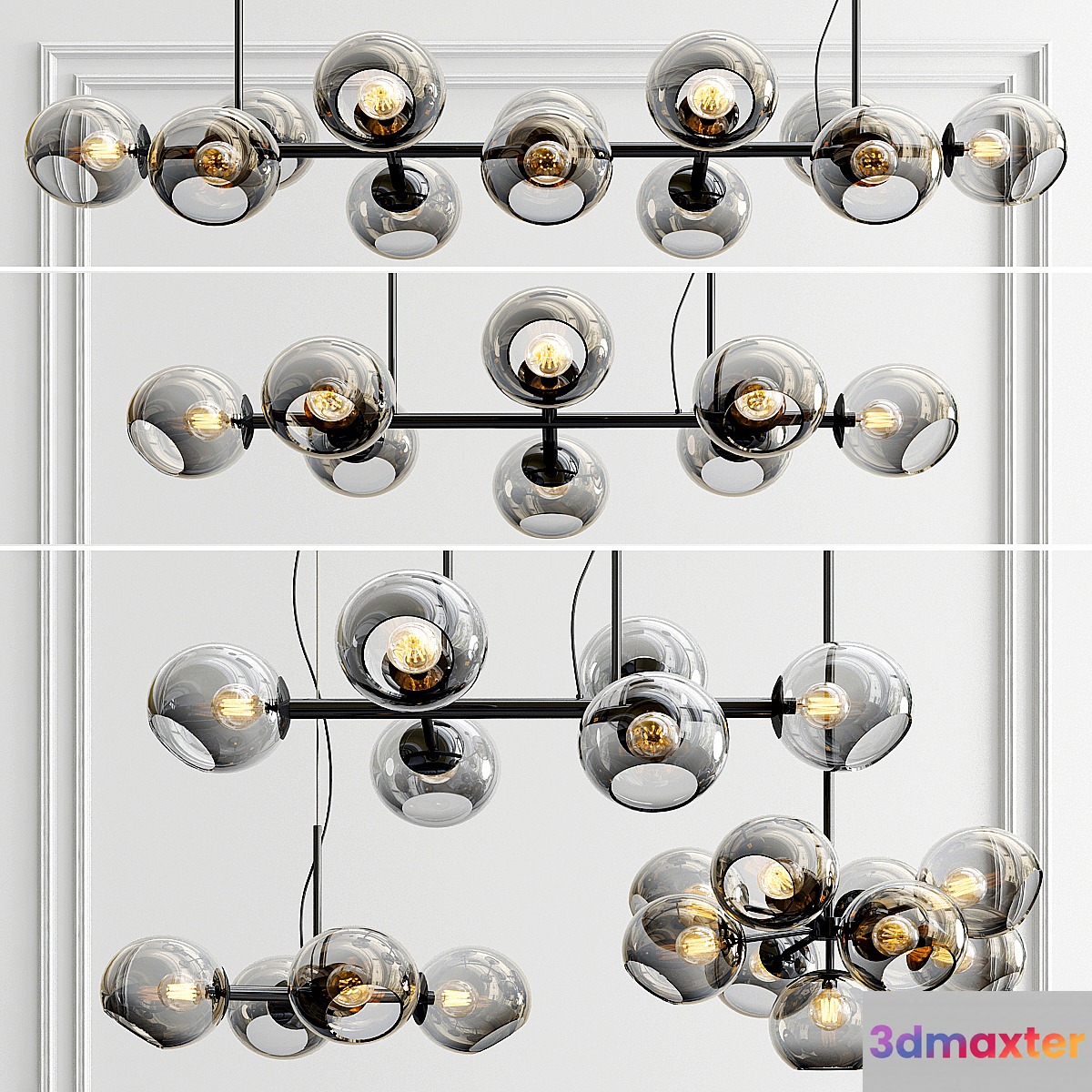 Staggered Chandelier Collection - 5 type - No.4