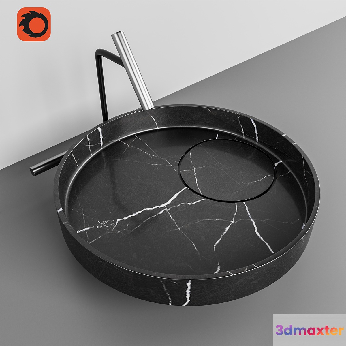 FALPER ECCENTRICO Marble washbasin 3D Max