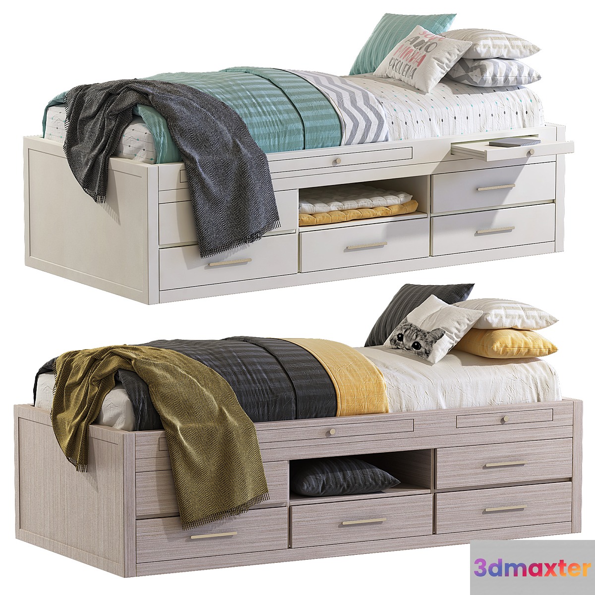 Cleary Captain's Bed 3D Max