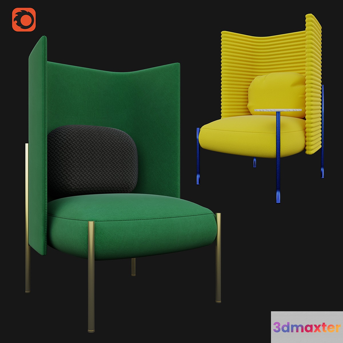 Ara armchair from Missana factory 3D Max