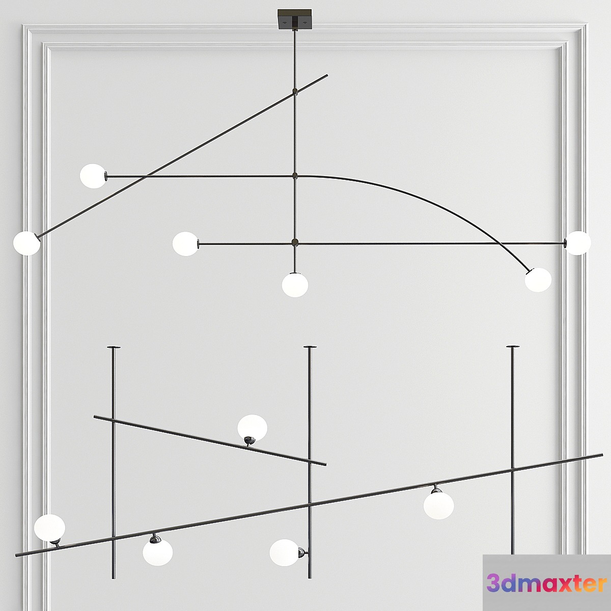 Tempo & Fabbian Chandelier 3D Max