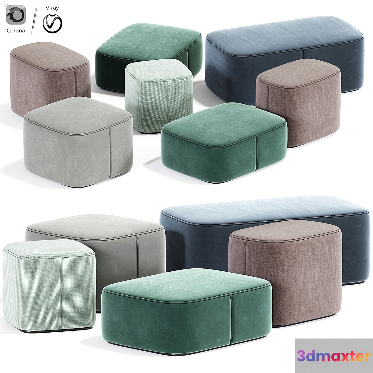 Alvin maris corner pouf