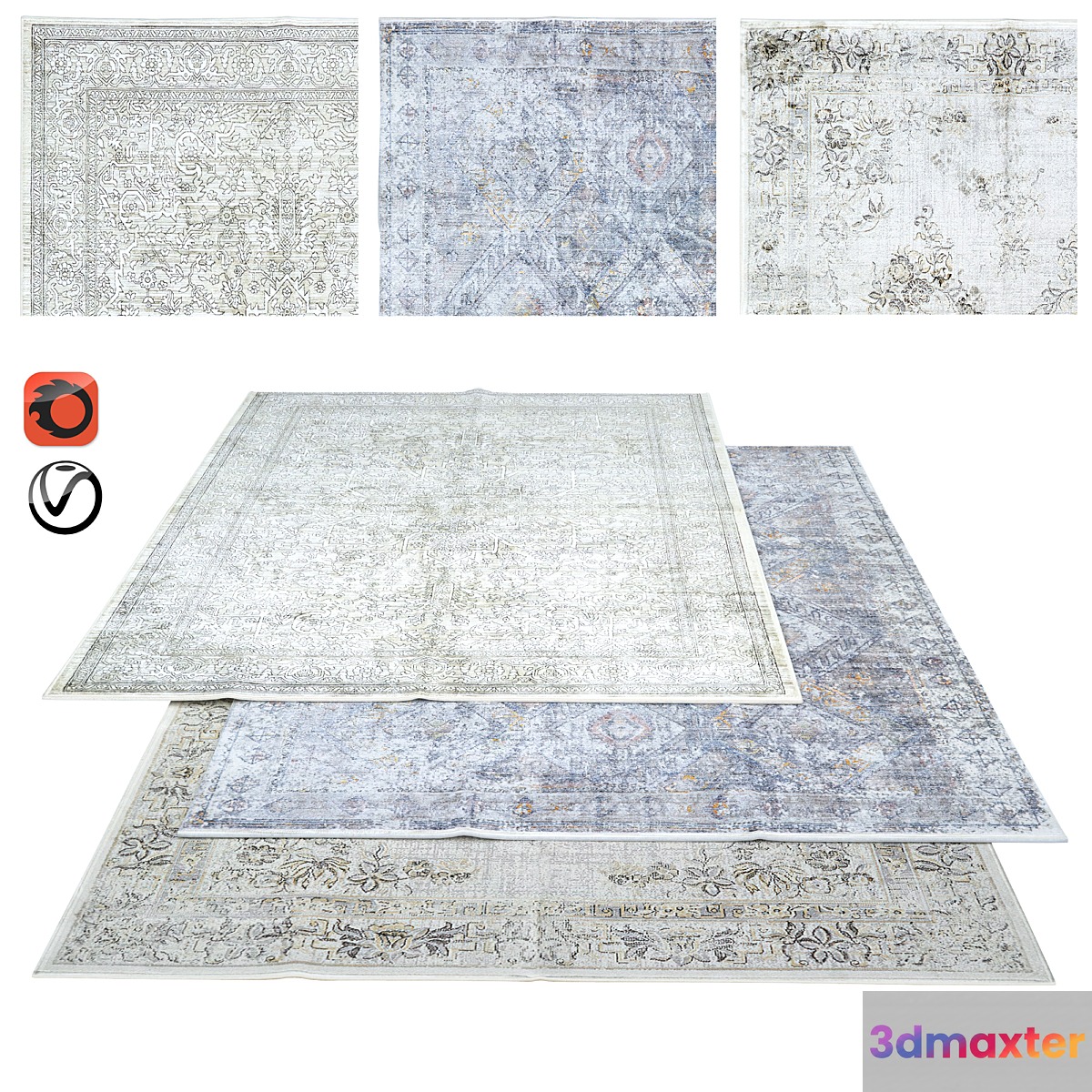 Carpet set ZARA HOME part 2 3D Max