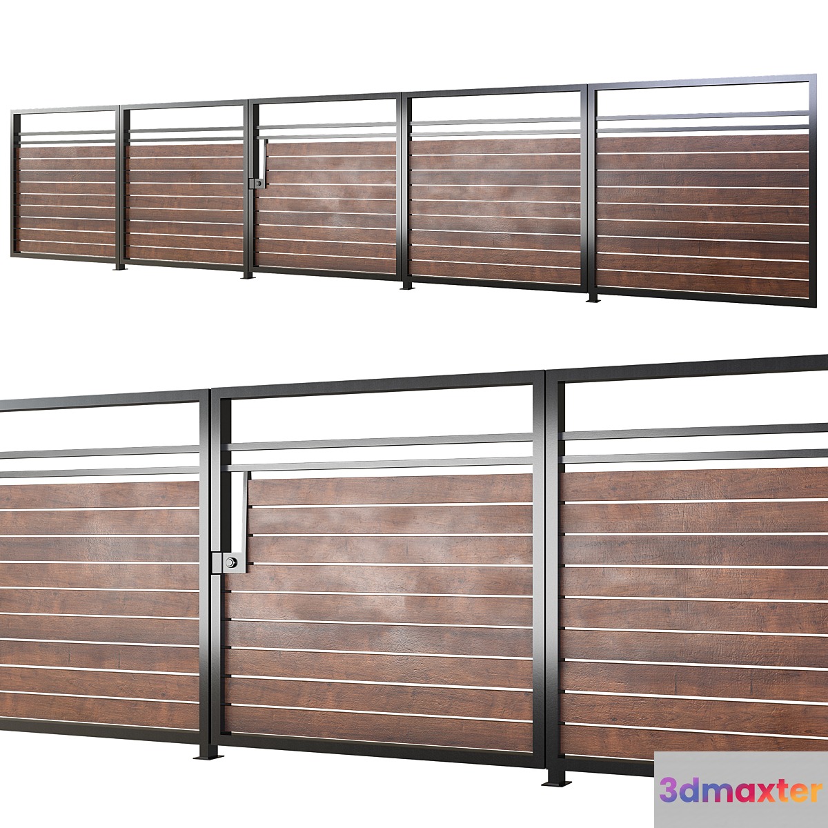 Fence_modern 3D Max