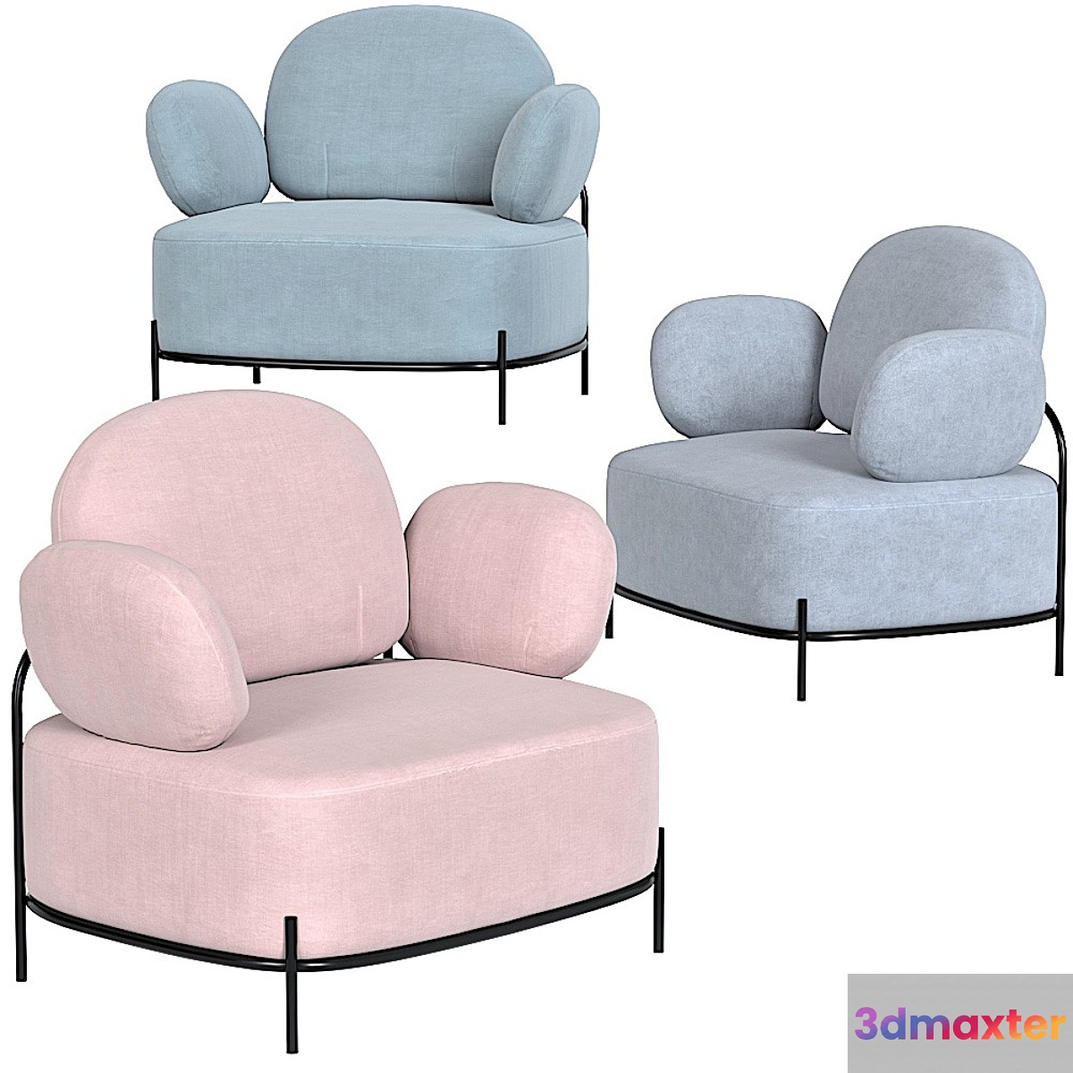Coco Armchair by Imodern 3D Max