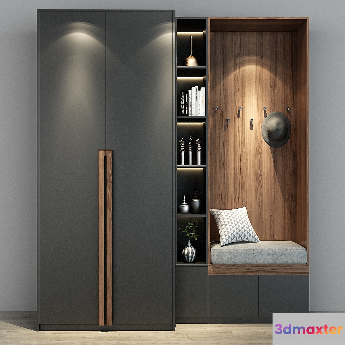Furniture cabinet 0186 3D Max