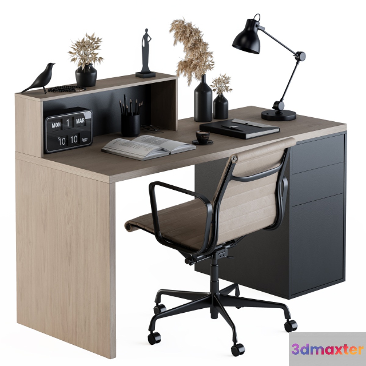 Work Table with Dried Plants - Set 82 - No.2