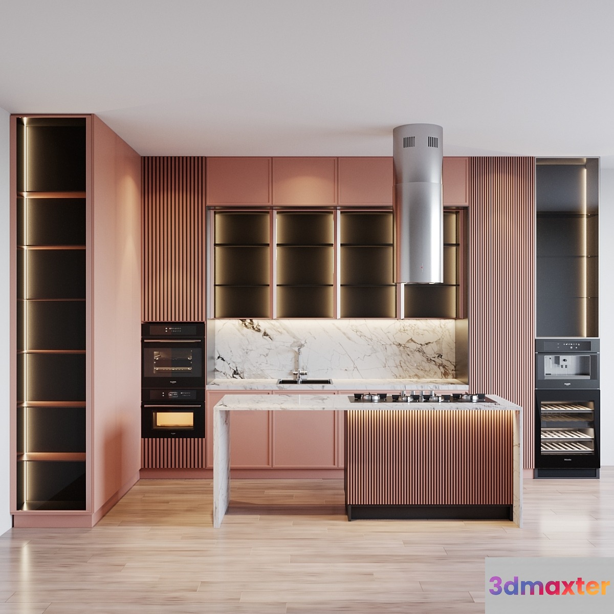 kitchen modern 25 3D Max