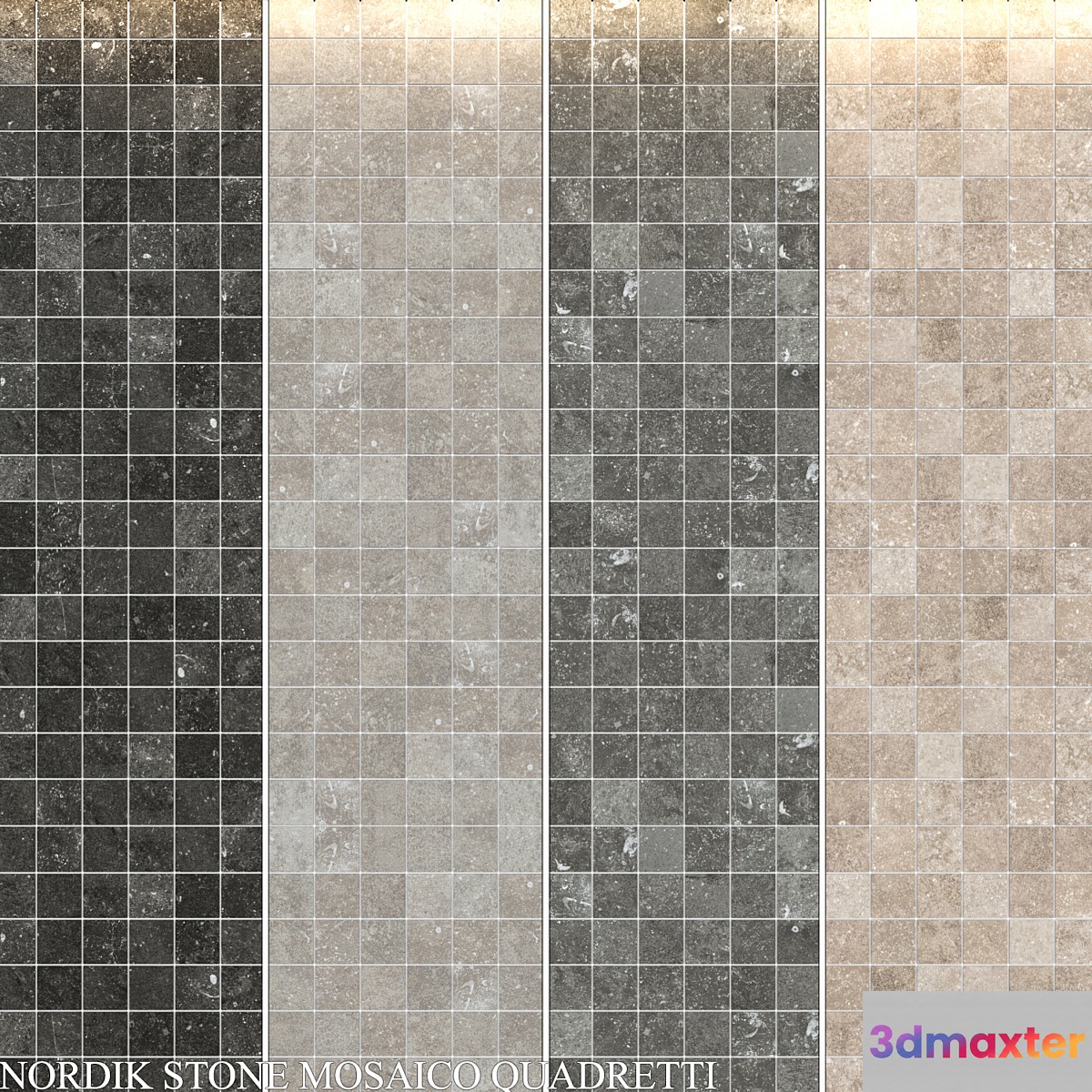 Flaviker Nordik Stone Mosaico Quadretti 3D Max