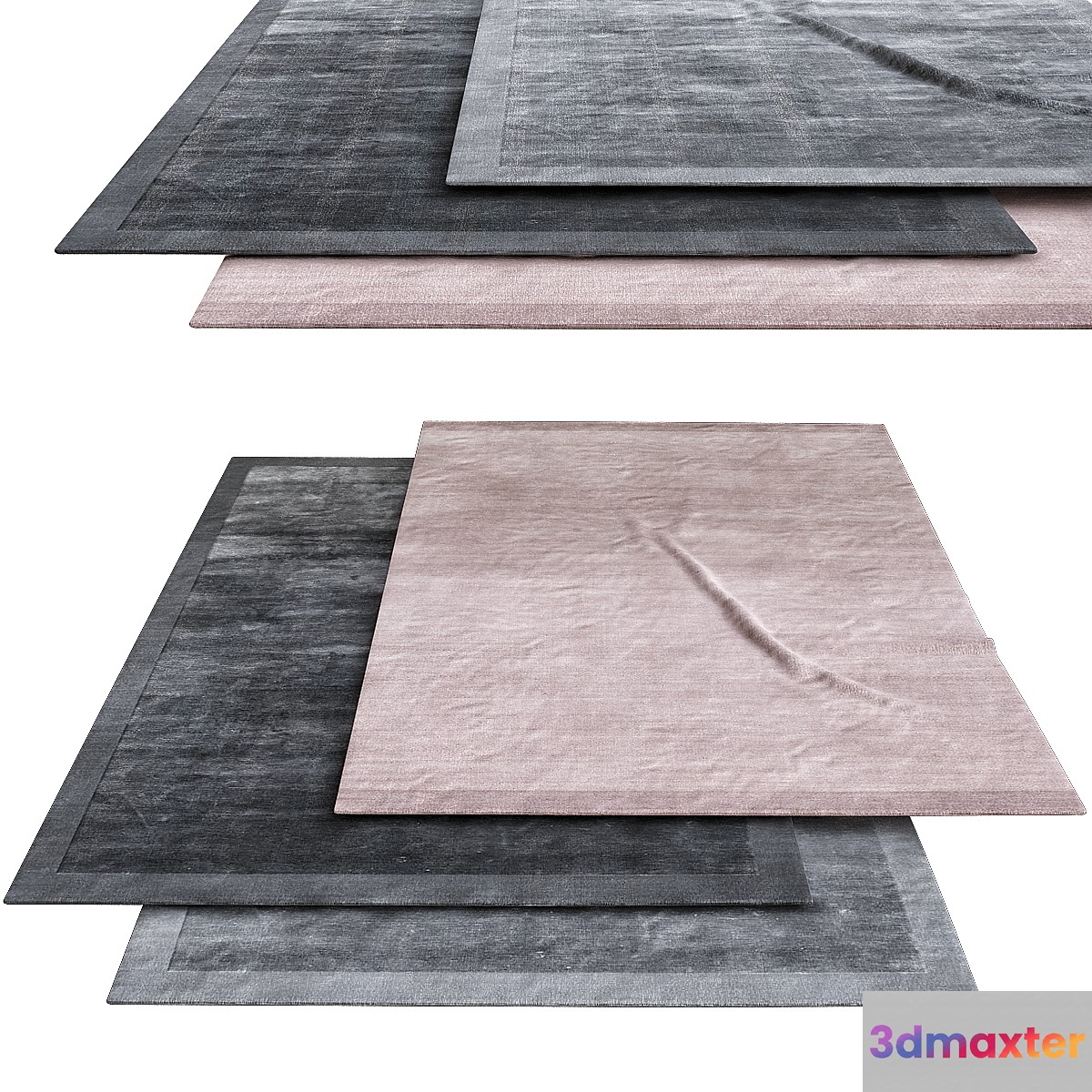 Frame Carbone rugs 3D Max
