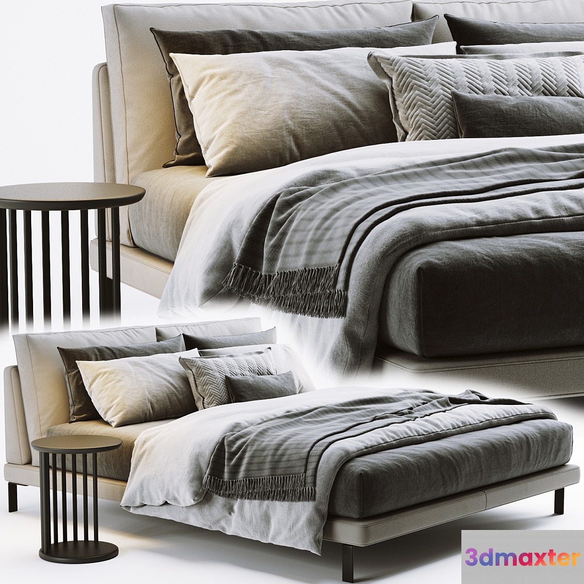 Alivar lady b bed 3D Max