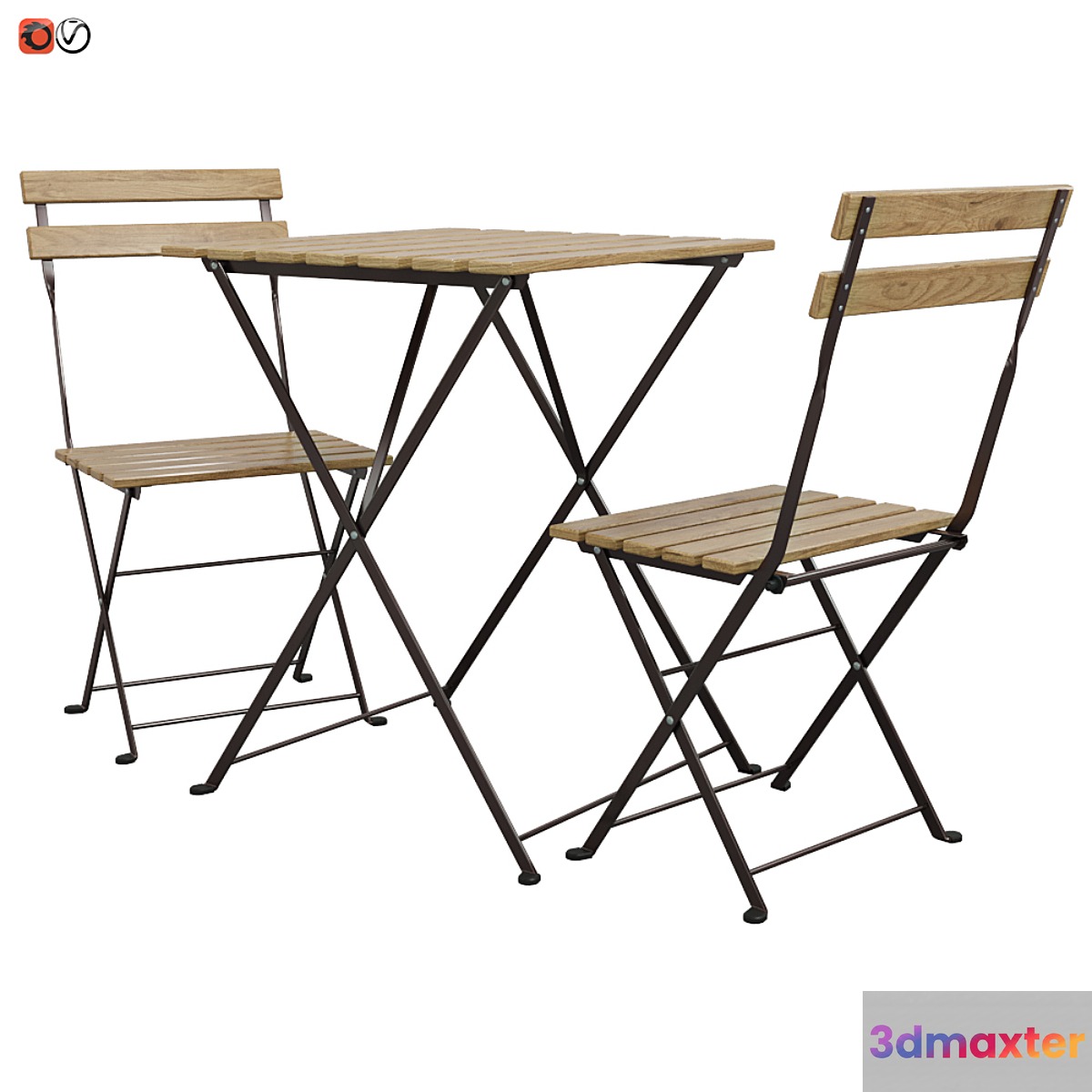 Table and chair IKEA TERNO 3D Max