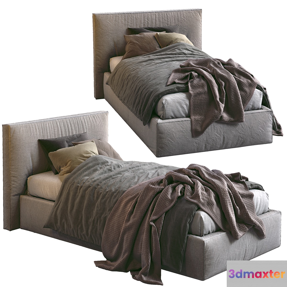 Flexteam Single Bed MILLER 3D Max