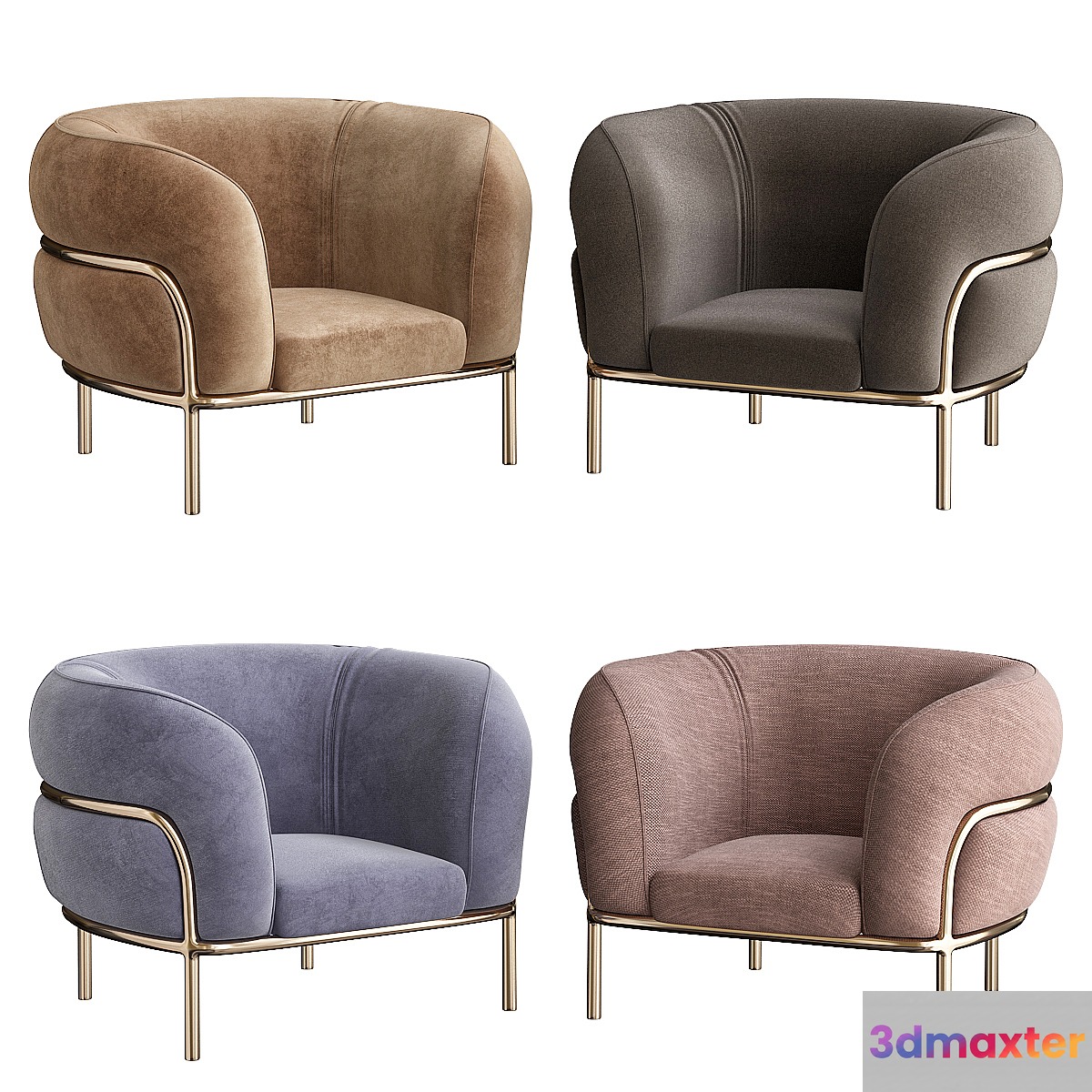 Gallotti & Radice Sophie Armchair 3D Max