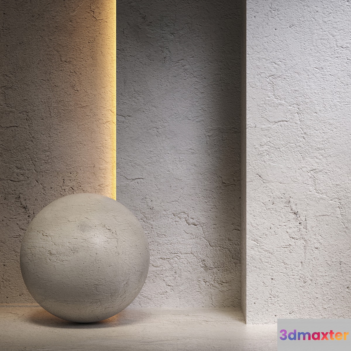Decorative plaster - No.6 3D Max