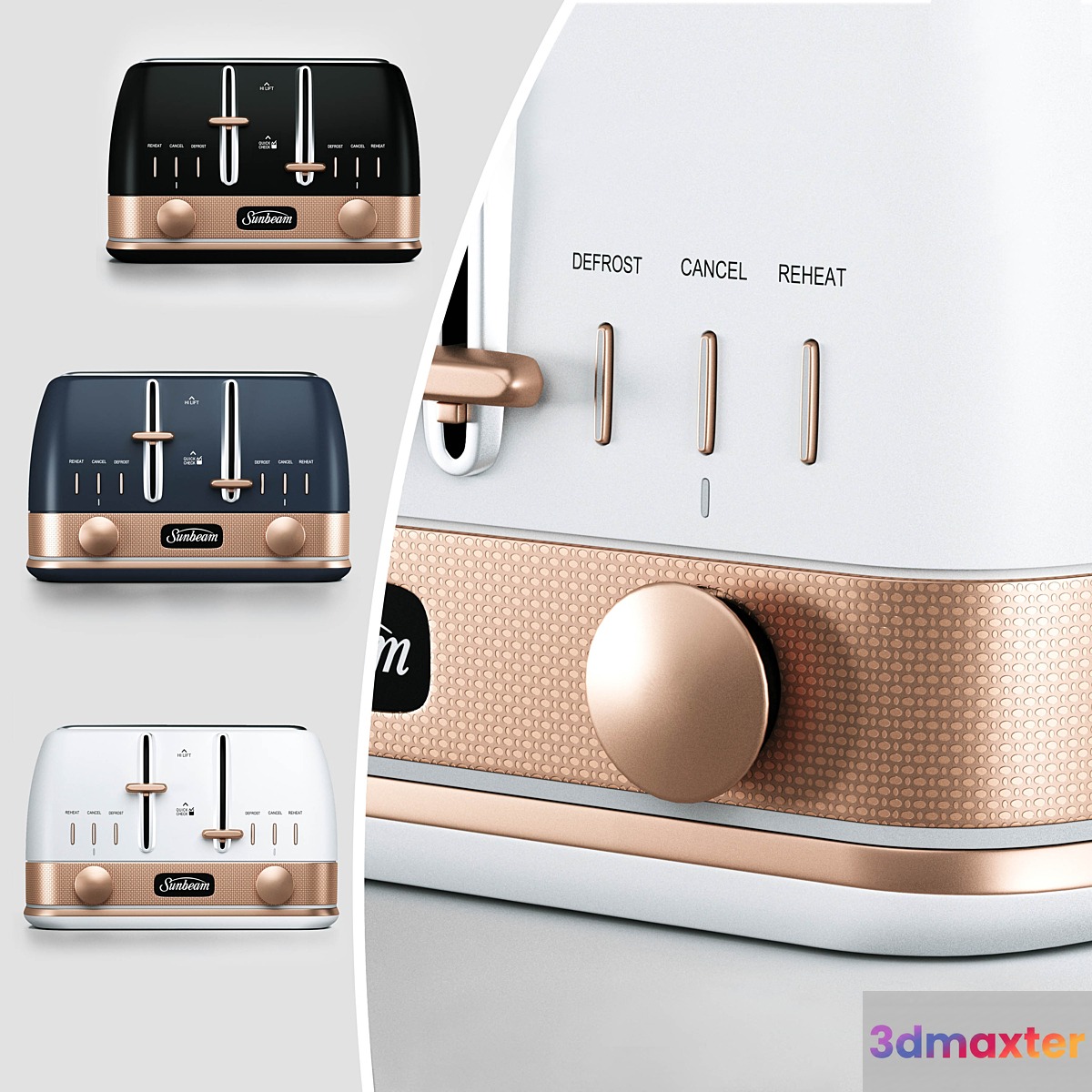 sunbeam classic bronze toaster