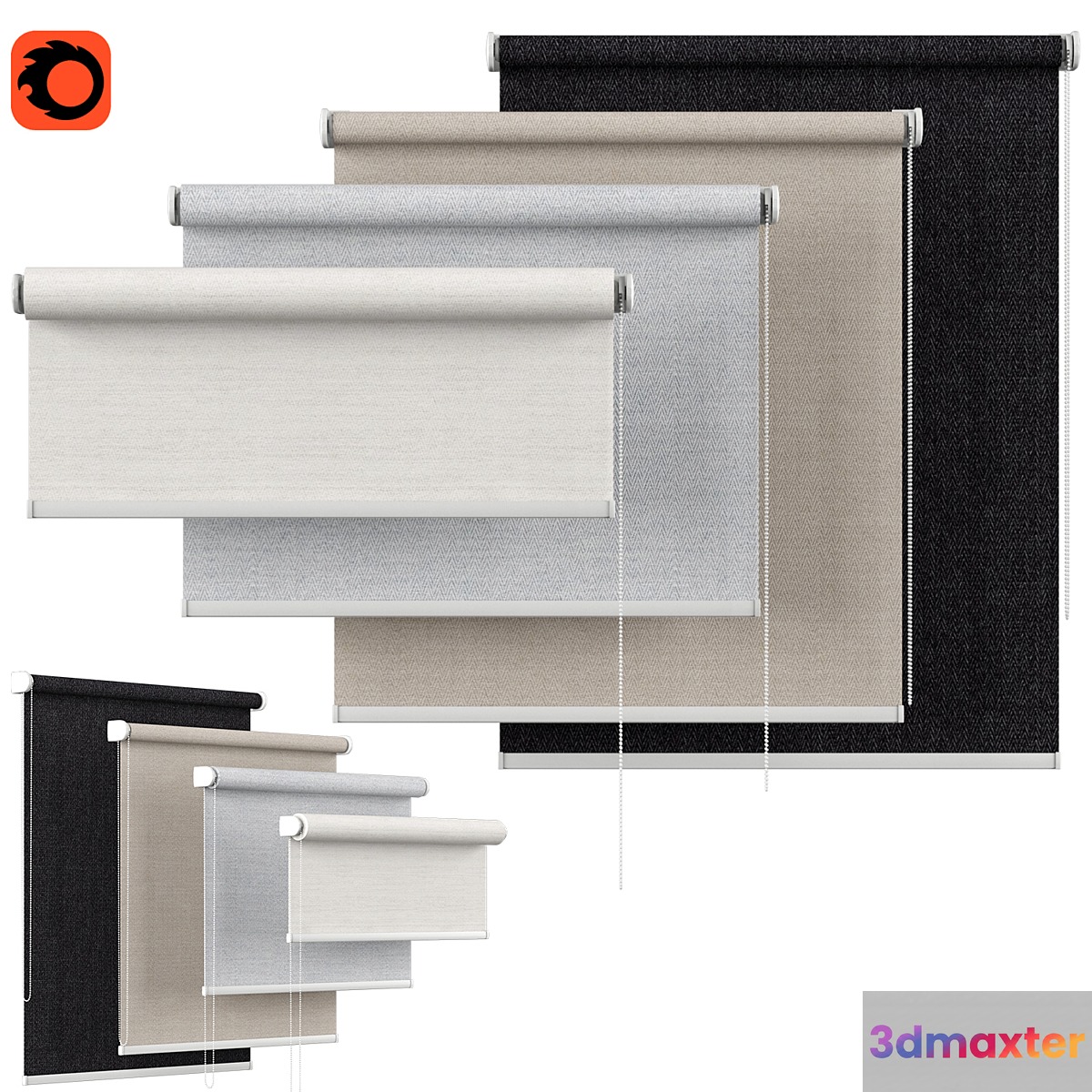 Roller Blind 21 | Backhausen | REBBIO 3D Max