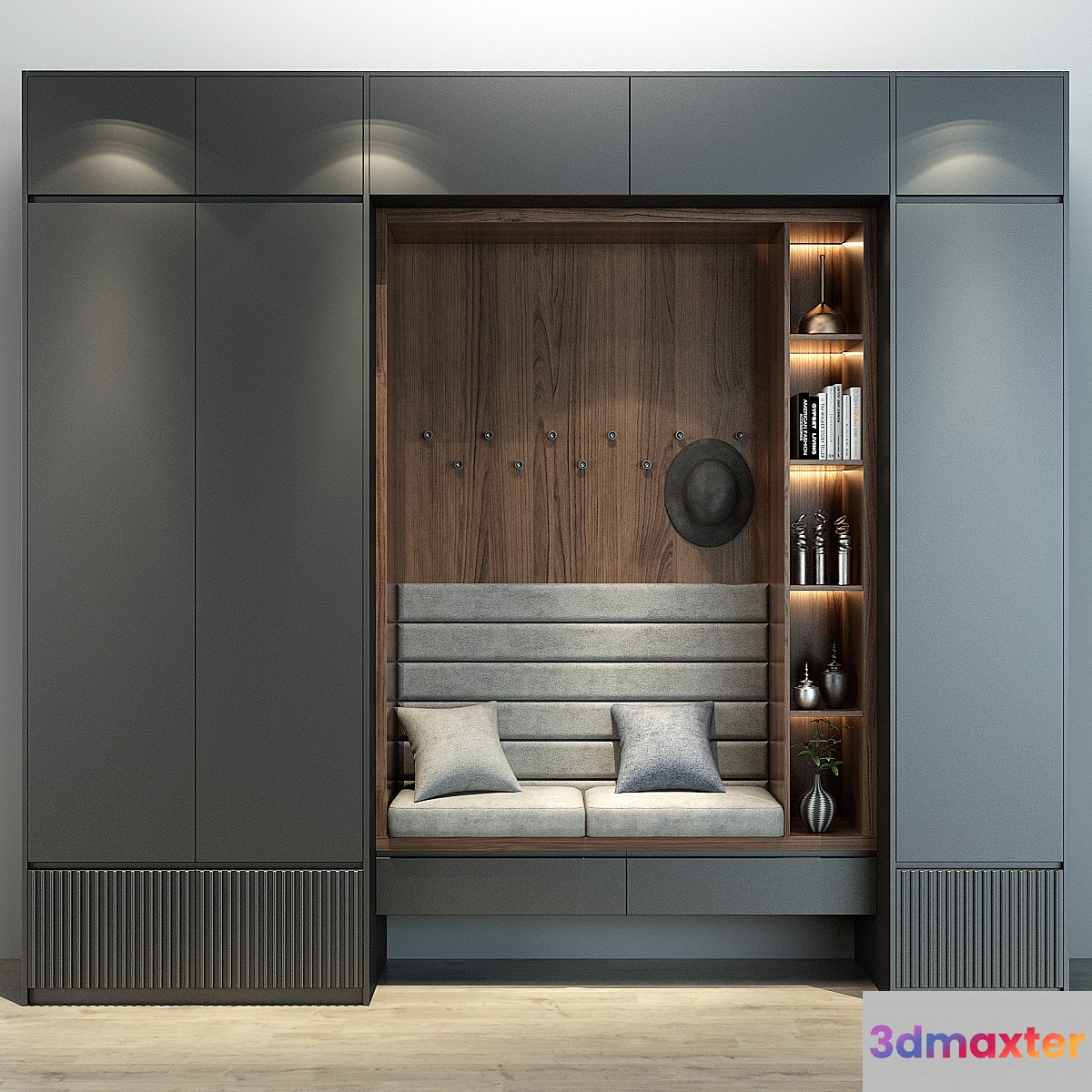 Furniture cabinet 0190 3D Max