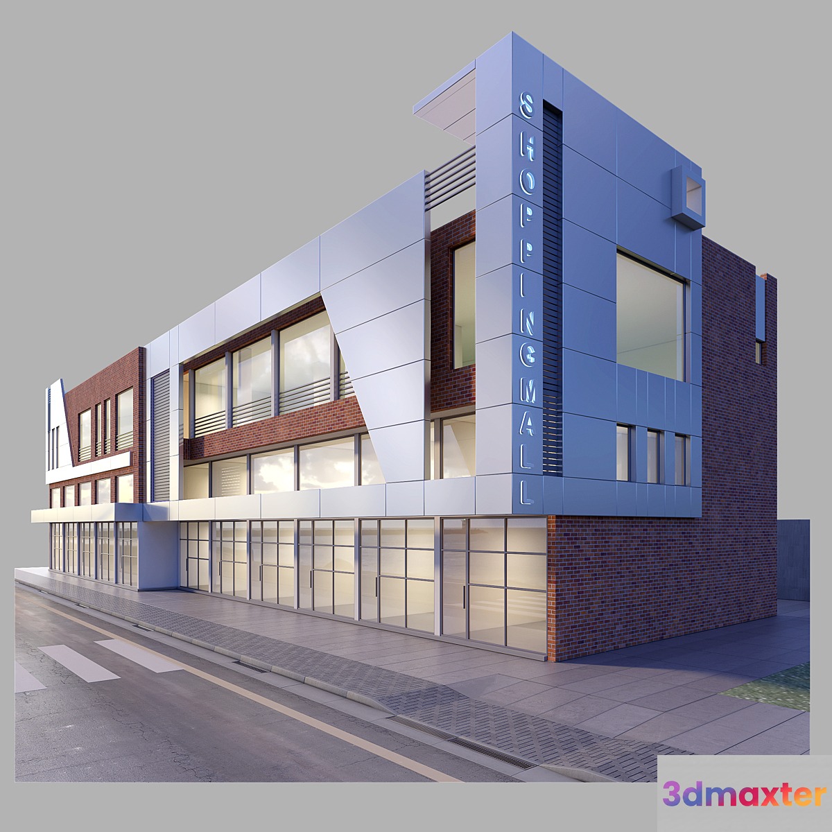 Commercial building 1 3D Max