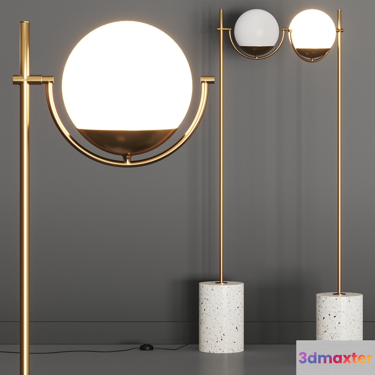 Crate and Barrel Rondure Globe Floor Lamp - No.4