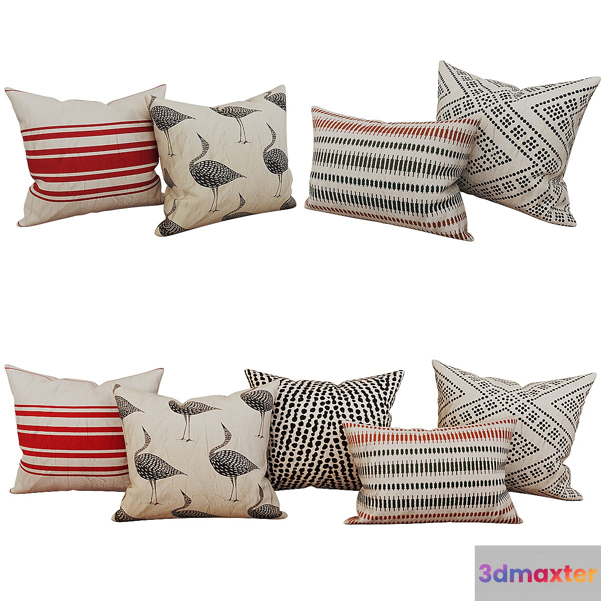 Decorative_set_pillow_40 3D Max