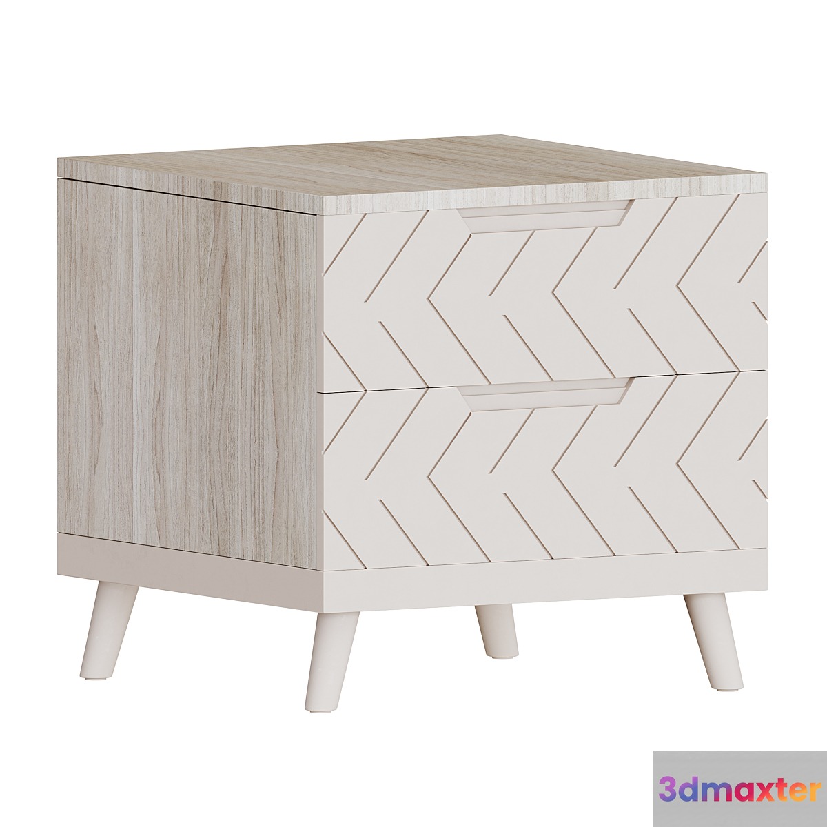 Bedside table Scandi Pearl white R Home 3D Max