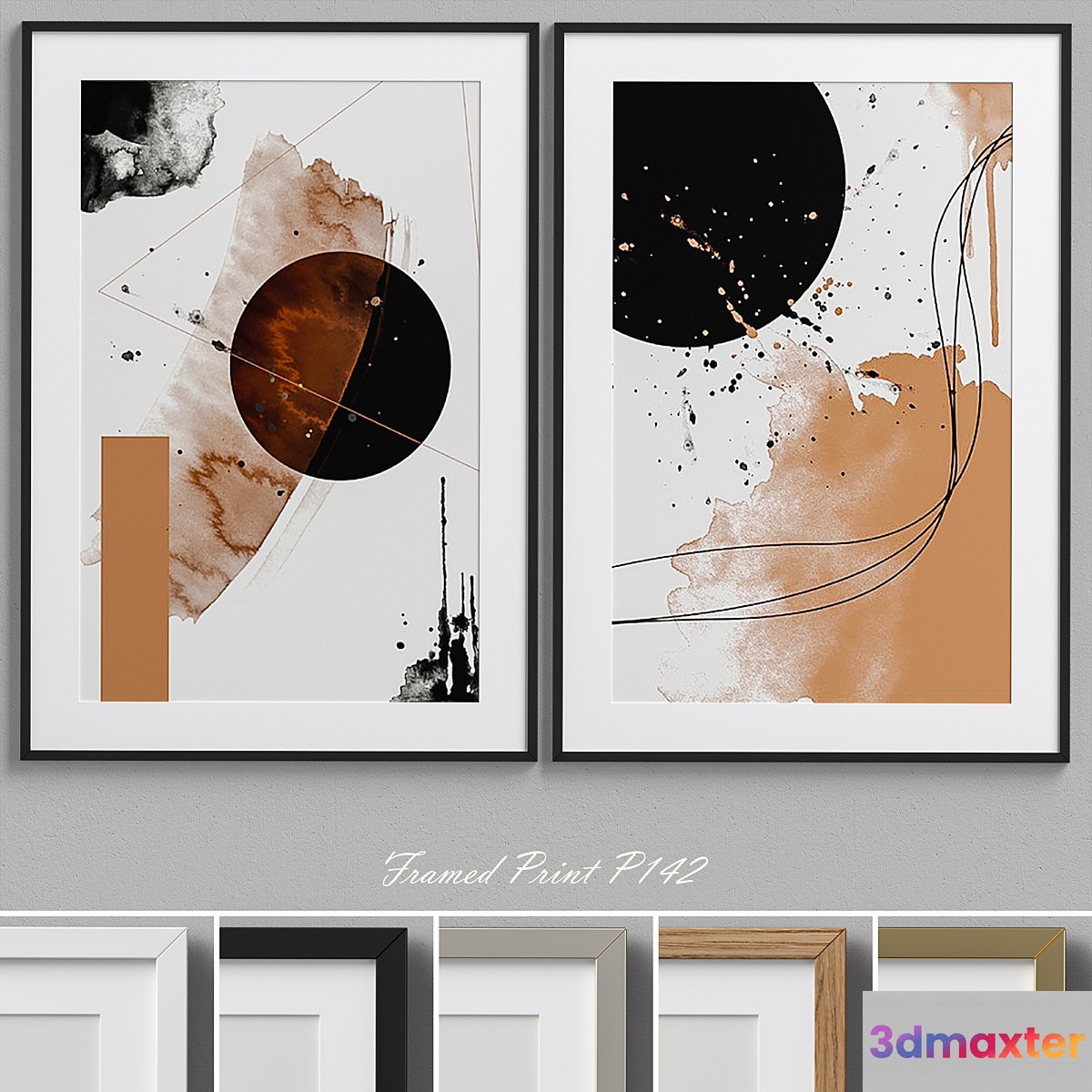 Framed Print P-142 3D Max