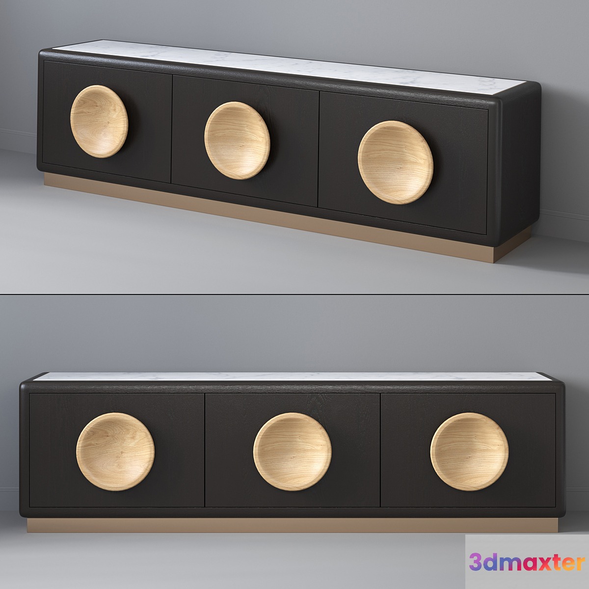 Theodore Alexander Collins TV Cabinet 3D Max