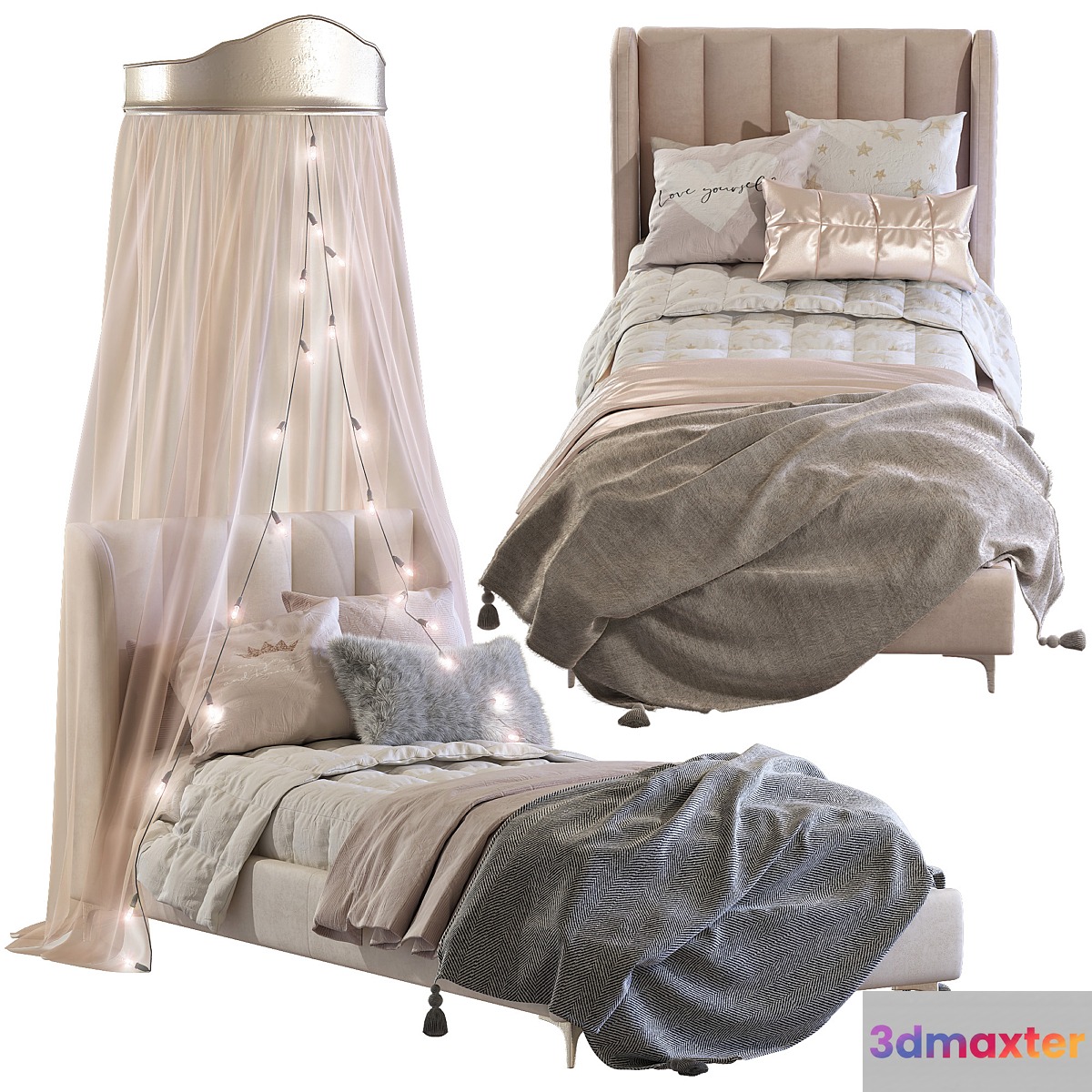 Bed Blush Lizbeth Velvet Single Bed 3 - No.2
