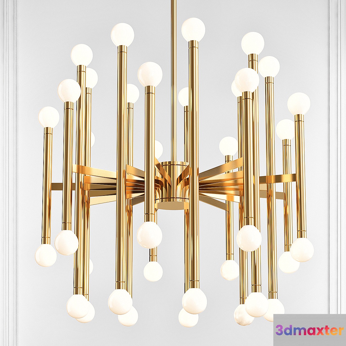 Beckham 24 - Light Sputnik Modern Linear Chandelier