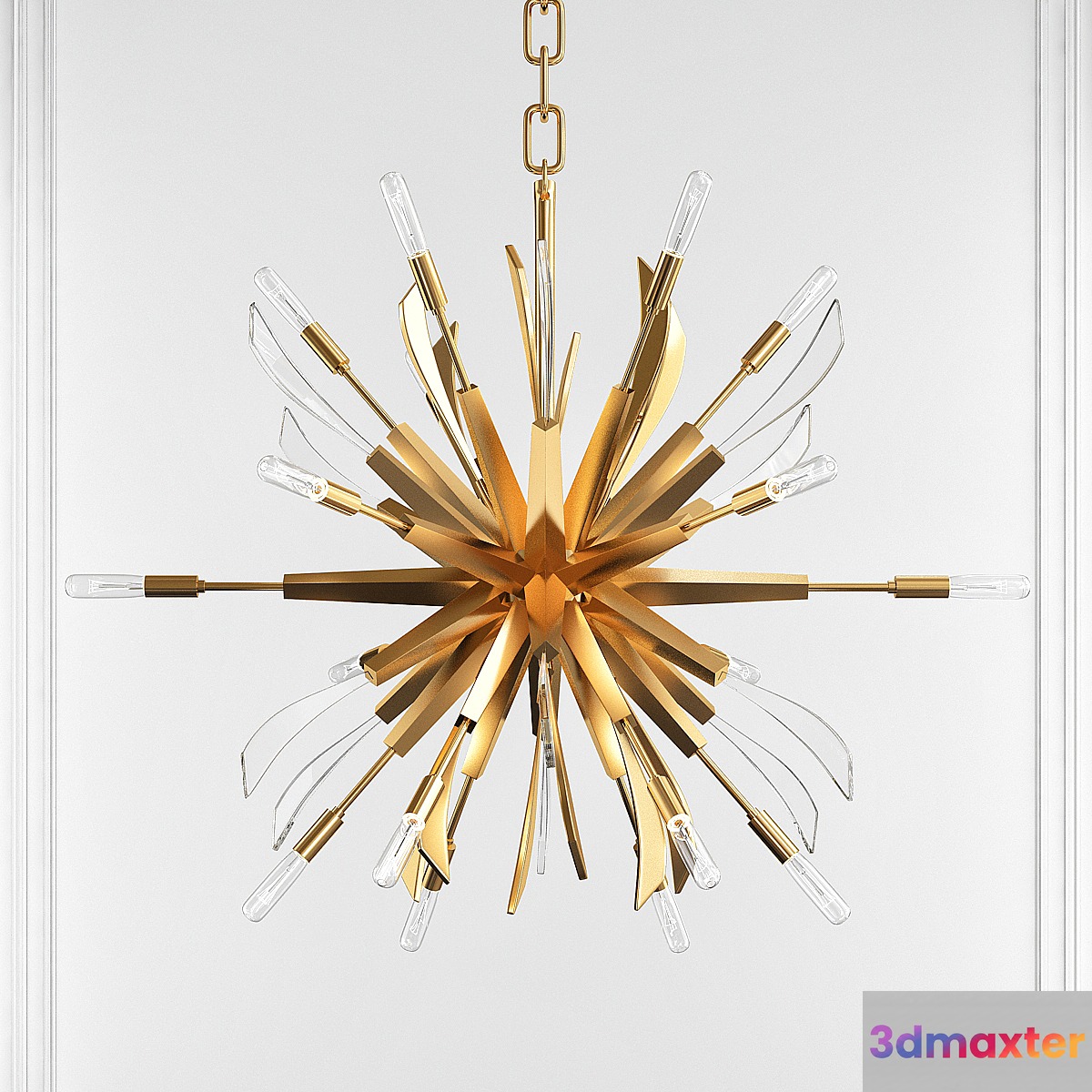 Vida 13 - Light Sputnik Sphere Chandelier 3D Max