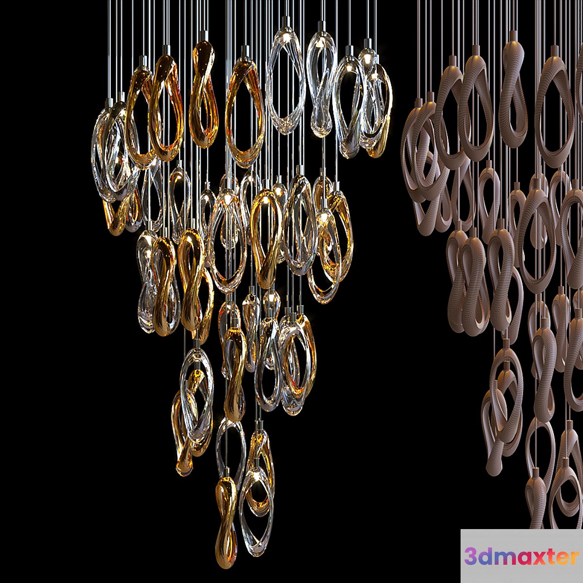 Chandelier Light Vargov 3D Max