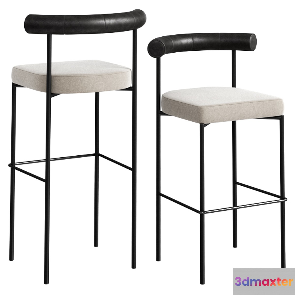 Kashmir barstool simon james 3D Max