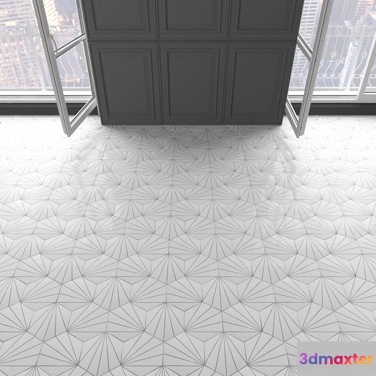 Marrakech Design Tiles - Claesson Koivisto Rune_hexagon_105 3D Max