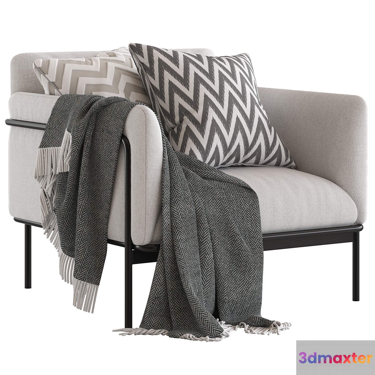 Globewest Natadora Scribe Armchair 3D Max