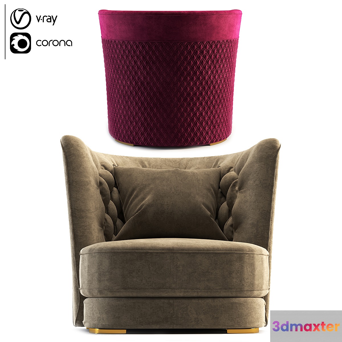 Vittoria Frigerio Greppi Chester Armchair - No.3